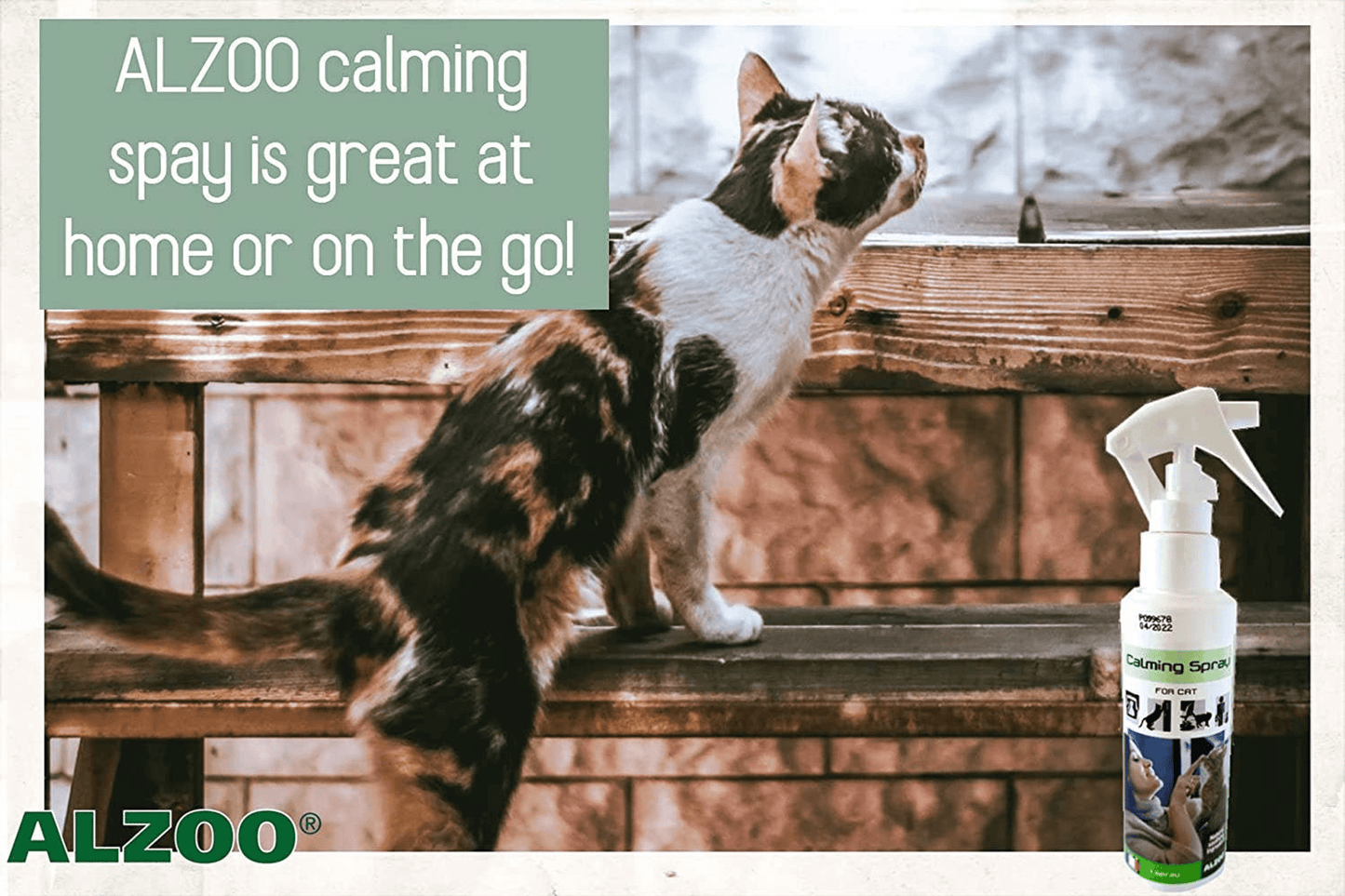 ALZOO Plant-Based Calming Spray for Cats