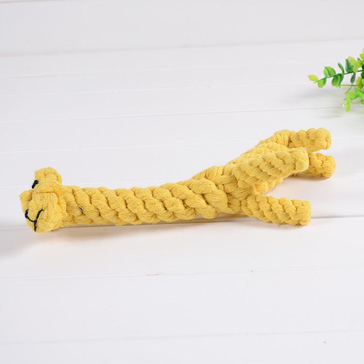 Giraffe Fun Bites: Wholesome Cotton Rope Toy For Small Dogs