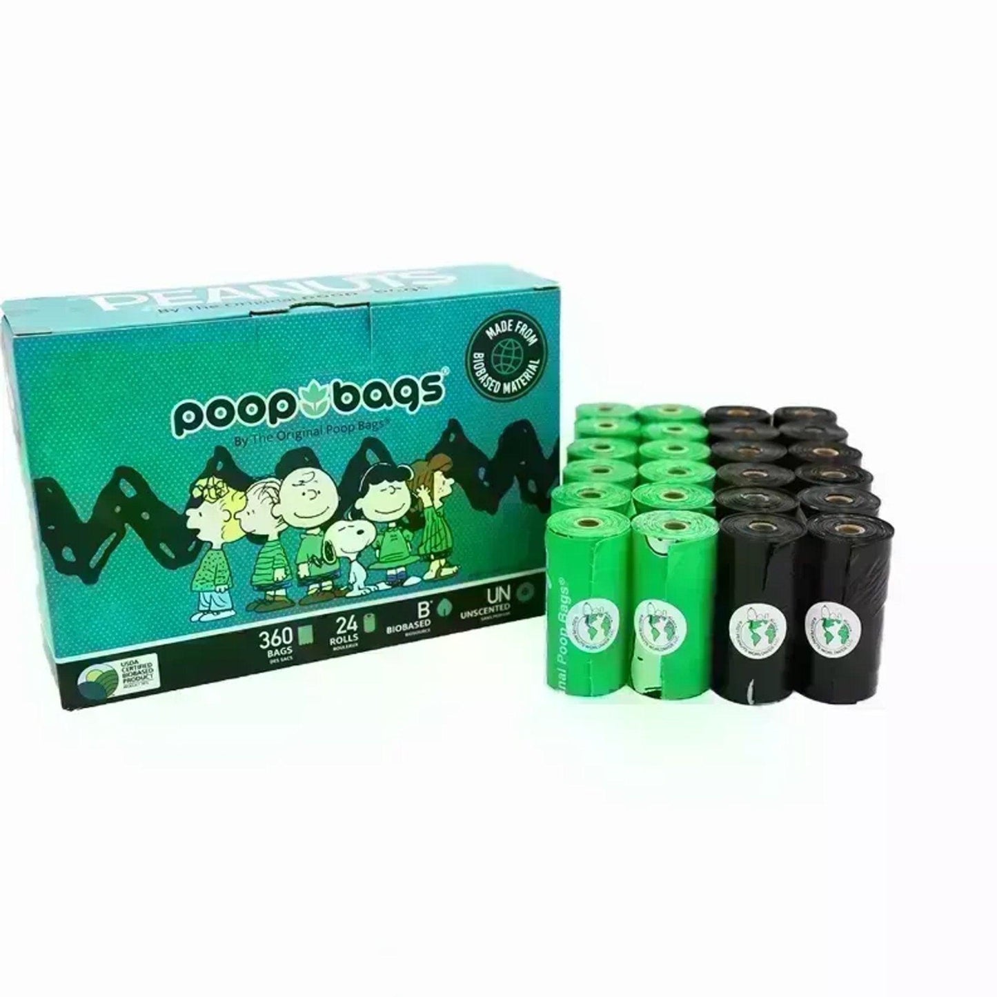Biobased Pet Waste Bags featuring Snoopy - 360 Count